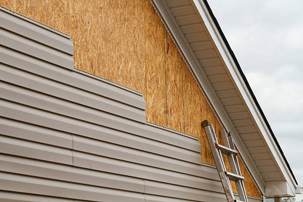 Professional Storm Damage Siding Repair technician working in Westfield, MA